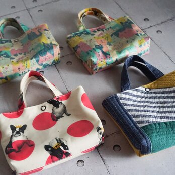 ミニミニトートBAG（フレンチブル柄）