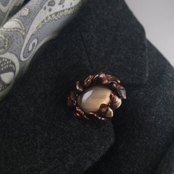 ブロンス色のバロックとスモーキークォーツ