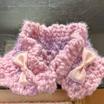 うさぎさん用 ʚɞ ひらひらフリルのあったかケープ