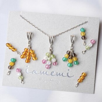 「小さな和菓子」みたらし団子 三色団子 坊っちゃん団子 ネックレス 天然石 誕生石 ミニチュア 着物 silver925