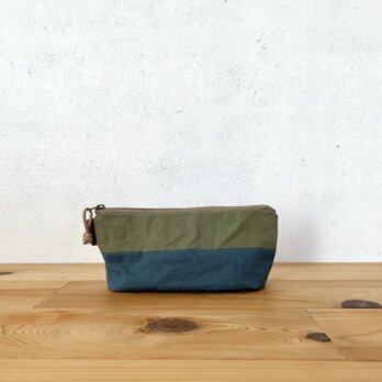 パラフィン帆布のポーチ　1