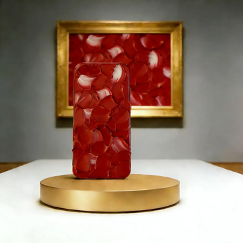 デコデン デコ電 手描き油絵スマホケース｜抽象アート・立体質感・iPhone galaxy 全機種対応