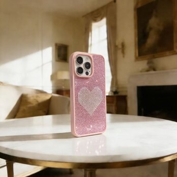 デコデン デコ電 ラインストーン スマホケース｜抽象アート・立体質感・iPhone galaxy 全機種対応