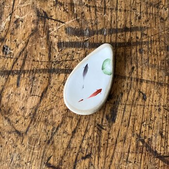 箸置き　ハスに鯉