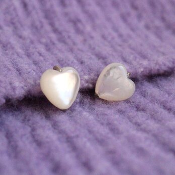 白蝶貝♡　Yピアス　Silver／14KGF／K10／K18