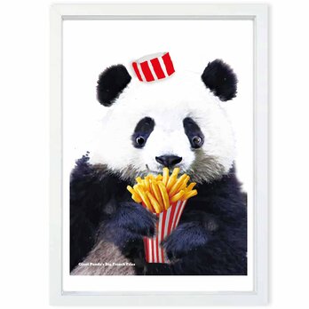 アルバイト　パンダ　送料無料 　あらゆるお部屋のポスター　イラスト　ポスター　アートポスター　アート/sei検索新着順　3974