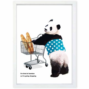 竹飽きちゃった　パンダ　送料無料 　あらゆるお部屋のポスター　ポスター　アートポスター　アート/sei検索新着順　3972