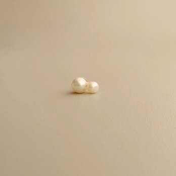 極小ミニパールピアス（両耳用）