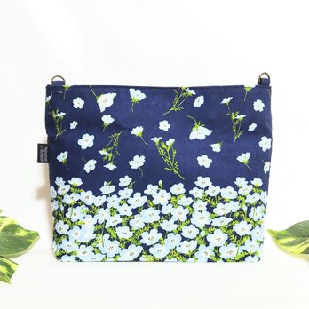 舞うネモフィラの2Wayバッグインバッグ（ネイビー）
