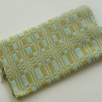 手織りカシミアストール・・菜畑