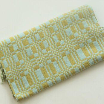 手織りカシミアストール・・菜畑