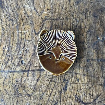 彫顔豆皿　クマ  1