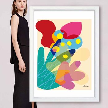 花花　送料無料 　あらゆるお部屋のポスター　イラスト　ポスター　アートポスター　アート/sei検索新着順　2523