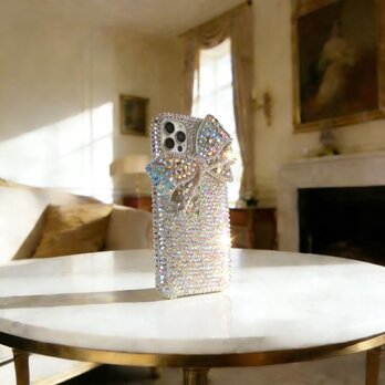 キラキラ iPhone 17 16 ケース  デコ電 ラインストーン 韓国風 Galaxy Pixelスマホケース 贅沢