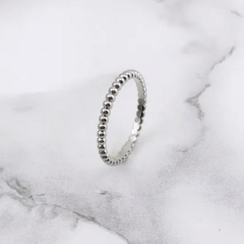 幸せのミル打ちリング（シルバー）【高品質！送料無料！当日発送！】