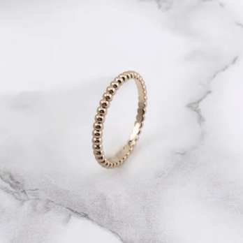 幸せのミル打ちリング（ピンクゴールド）【高品質！送料無料！当日発送！】