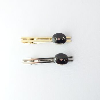 顔だけアデリーペンギン 漆タイピン