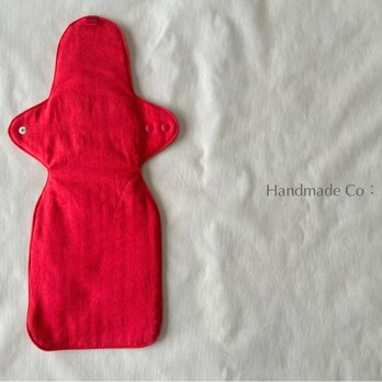 シンプルな 、、布ナプキンlonglongサイズ レッド