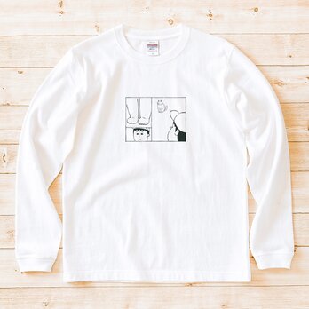 長袖Tシャツ 猫選べます『ねこのてムクムク』男女兼用 ロンT