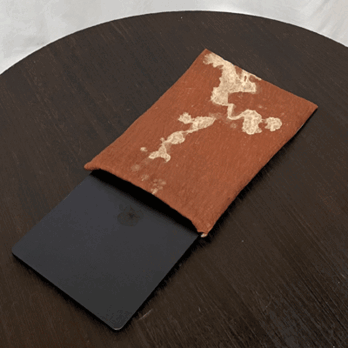 ノートパソコン柿渋染めケースK26001