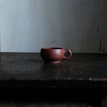 濃い色味◆中国産　朱泥ティーカップ　茶器　中国茶　丁寧な暮らし