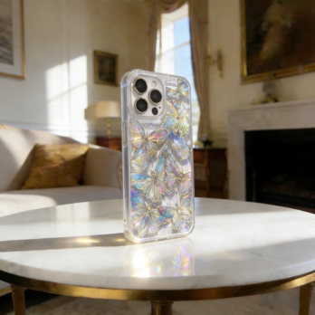 デコ電 ハンドメイド  キラキラビジュー スマホケース パール韓国風 Galaxy Pixel iPhone 全機種対応