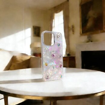 デコ電 ハンドメイド  キラキラビジュー スマホケース 韓国風 Galaxy Pixel iPhone 全機種対応