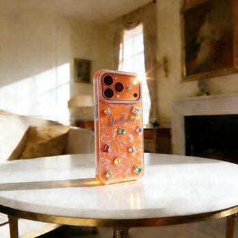 デコ電 ハンドメイド  キラキラビジュー スマホケース 韓国風 Galaxy Pixel iPhone 全機種対応