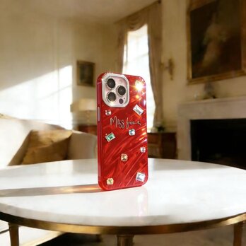 デコ電 ハンドメイド  キラキラビジュー スマホケース 韓国風 Galaxy Pixel iPhone 全機種対応