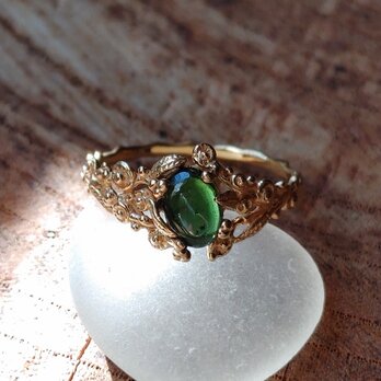 朝露のリング SV.k18GP