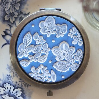 : : : 陶土の草花ミラー : : : 1428