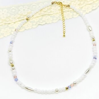 ホワイトパールのネックレス