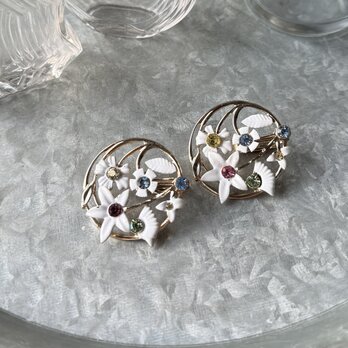 YS103-【 Sarah Coventry 】サラコベントリー・ヴィンテージイヤリング 56 "SUMMER FROST"