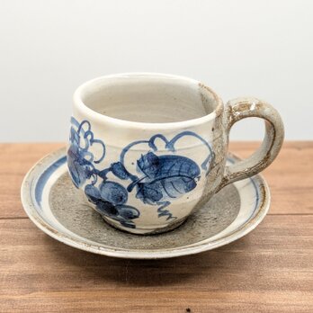 染付コーヒーカップ＆ソーサー
