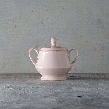 ノリタケ コンテンポラリー ファインチャイナ ピンク 蓋付きシュガーポット 日本製 1970年代