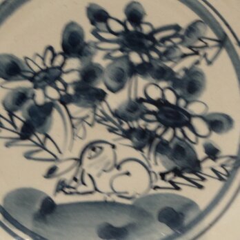 うさぎの染付のお鉢⑭