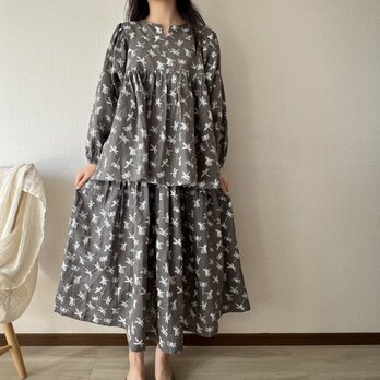 リトアニアリネン・ギャザースカート