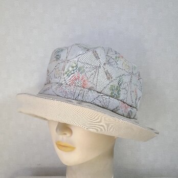 魅せる☆【予約販売品】素材の良さが光る♪大島紬のバイカラークロッシュ～ベージュ