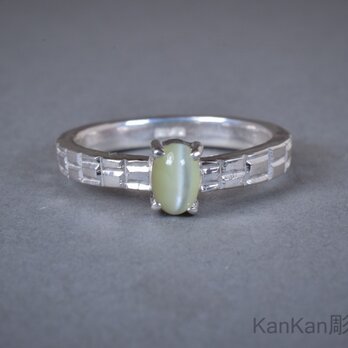 クリソベリルキャッツアイのリング