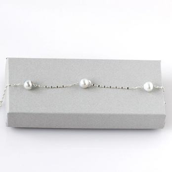 アコヤバロック真珠 ステーションブレスレット SV925