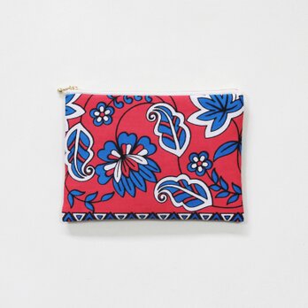 カンガのフラットポーチ （ ボタニカル ） 手帳ケース パスポート 薬手帳 通帳入れ