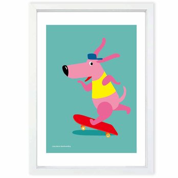 イケてる？　イヌ　　送料無料 　あらゆるお部屋のポスター　イラスト　ポスター　アートポスター　アート/sei検索新着順　3976