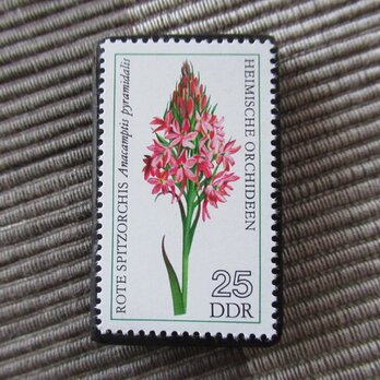 ドイツ　「自生ラン」切手ブローチ10741