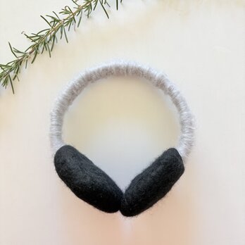 フエルトのイアーマフ　ブラック