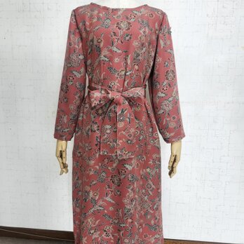 小紋リメイク　ワンピース