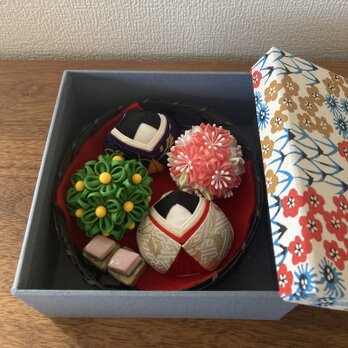 貝雛　親王飾り（桜橘・菱餅付）2026