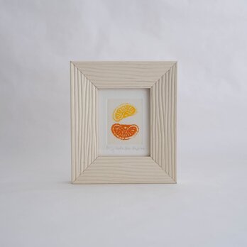 銅版画 "みかんあめ"（ミニ額）