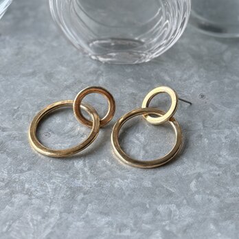 PA468-【 AVON 】エイボン・ヴィンテージピアス 1980's "Interlocking Circles"