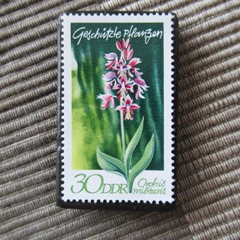 ドイツ　花切手ブローチ10748