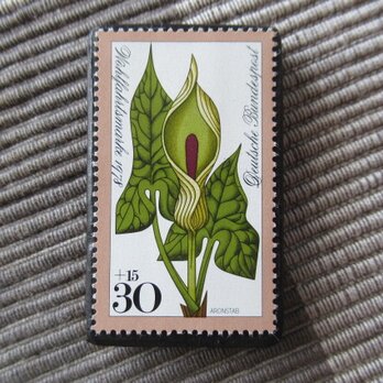 ドイツ　花切手ブローチ10751